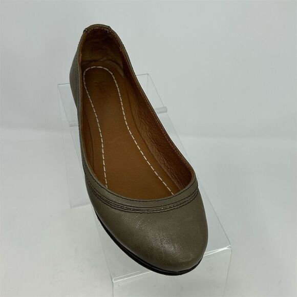 Frye Women's Carson Ballet Flats Taupe Brown Gray Leather Size 5.5 B Casual - Picture 3 of 13